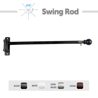 Rod Desyne Swing 5/8 Adjustable Curtain