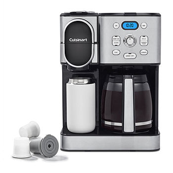 Cuisinart 2-IN-1 Center Combo Brewer Coffee Maker, Black Stainless 