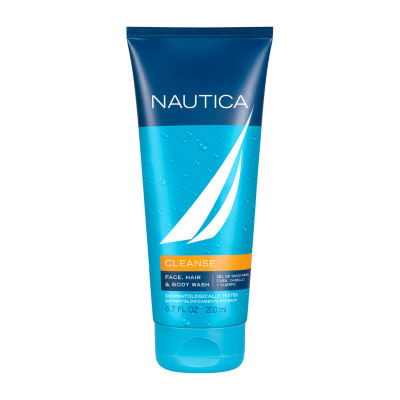 Nautica Cleanse Face Hair & Body Wash, 6.7 Oz