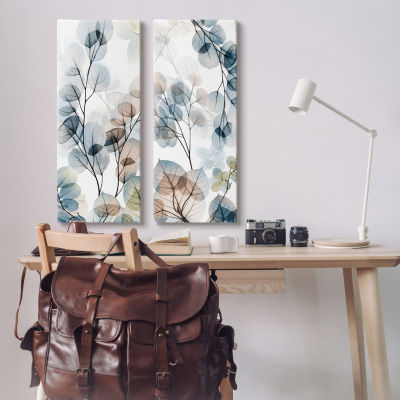 Stupell Industries Elegant Abstract Botanical Plant 2-pc. Wall Art Sets