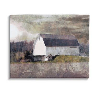 Stupell Industries Stormy Sky Country Farm Canvas Art
