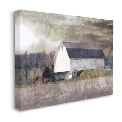 Stupell Industries Stormy Sky Country Farm Canvas Art