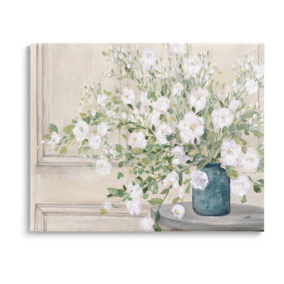 Stupell Industries Geranium Flowers Country Tabletop Canvas Art
