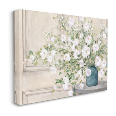 Stupell Industries Geranium Flowers Country Tabletop Canvas Art