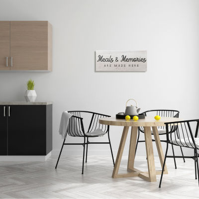 Stupell Industries Meals & Memories Made Here Canvas Art