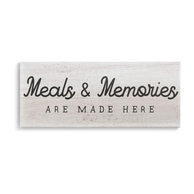 Stupell Industries Meals & Memories Made Here Canvas Art