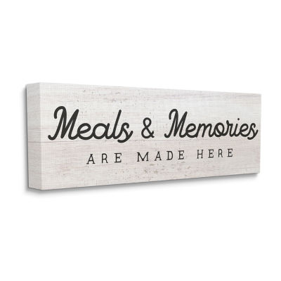 Stupell Industries Meals & Memories Made Here Canvas Art