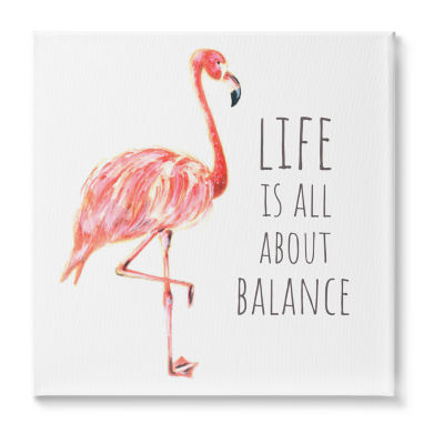 Stupell Industries Life Is About Balance Canvas Art
