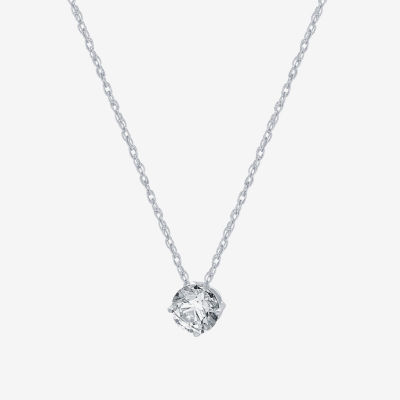 Ever Star (H-I / Si2-I1) Womens 1/ CT. T.W. Lab Grown White Diamond 10K Gold Round Pendant Necklace