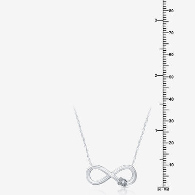YES, PLEASE! Diamond-Accent Sterling Silver Infinity Pendant Necklace