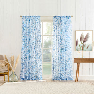 No 918 Ambree Rod Pocket Sheer Single Curtain Panel