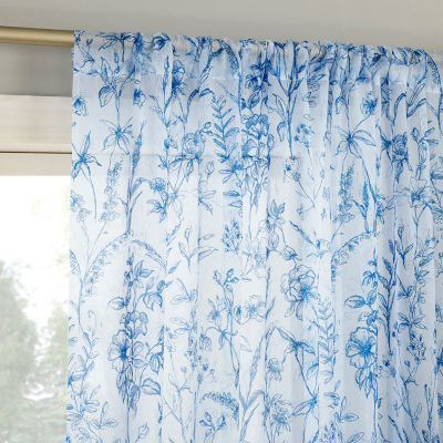 No 918 Ambree Rod Pocket Sheer Single Curtain Panel