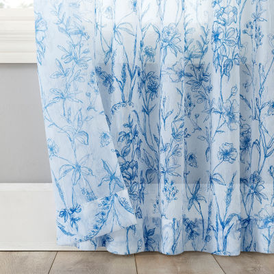 No 918 Ambree Rod Pocket Sheer Single Curtain Panel