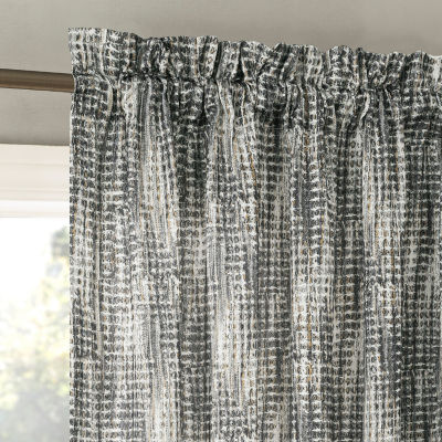 No 918 Aran Light-Filtering Rod Pocket Single Curtain Panel