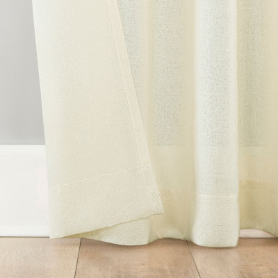 No 918 Hathaway Sheer Tab Top Single Curtain Panel