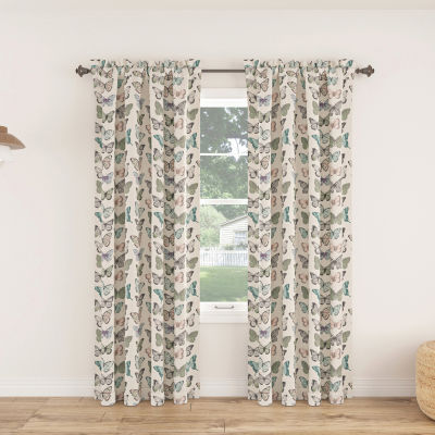 No 918 Marepesia Light-Filtering Rod Pocket Single Curtain Panel