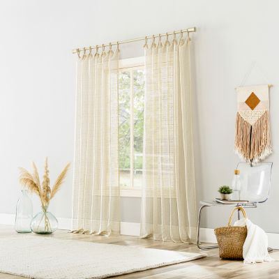 No 918 Noemi Sheer Tab Top Single Curtain Panel