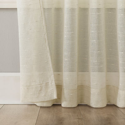 No 918 Noemi Sheer Tab Top Single Curtain Panel