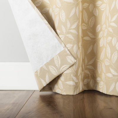 Sun Zero Satti Grommet Top 100% Blackout Single Curtain Panels