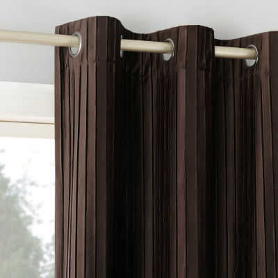 Sun Zero Cascade Blackout Grommet Top Single Curtain Panel
