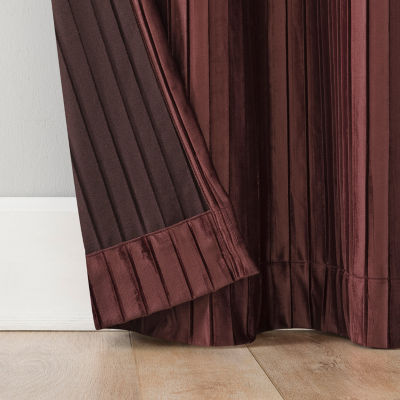 Sun Zero Cascade Grommet Top Blackout Single Curtain Panel