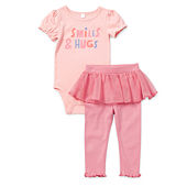 adidas Baby Girls 2-pc. Track Suit, Color: Black Pink - JCPenney