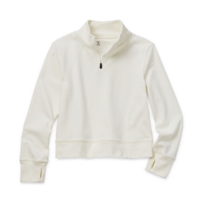 Xersion Little & Big Girls Cozy Long Sleeve Quarter-Zip Pullover