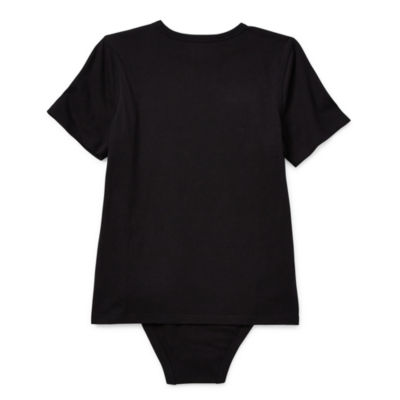 Thereabouts Little & Big Boys Adaptive Crew Neck Short Sleeve Bodysuit