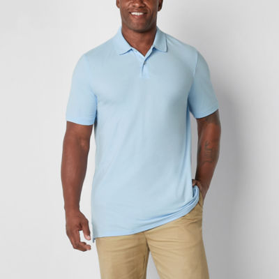 St. John's Bay Rugby Mens Classic Fit Long Sleeve Polo Shirt
