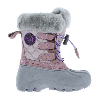 Totes Toddler Girls Lil Jenny2 Waterproof Flat Heel Winter Boots