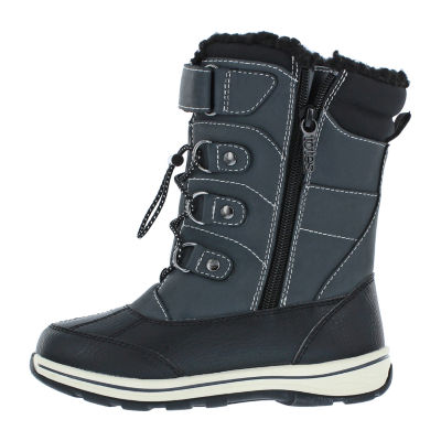 Totes Little & Big  Boys Diamond2 Waterproof Insulated Flat Heel Winter Boots