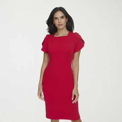 Marc New York Womens Short Sleeve Sheath Dress