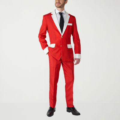 Suitmeister Santa Faux Fur Mens 3-pc. Suit Set, Color: Red - JCPenney