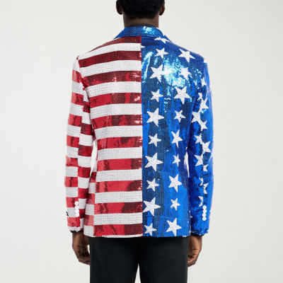 Suitmeister Usa Sequin Mens Slim Fit Blazer