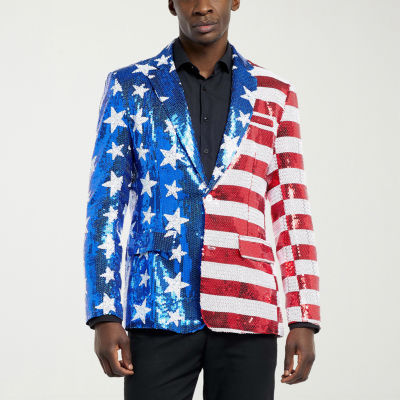 Suitmeister Usa Sequin Mens Slim Fit Blazer