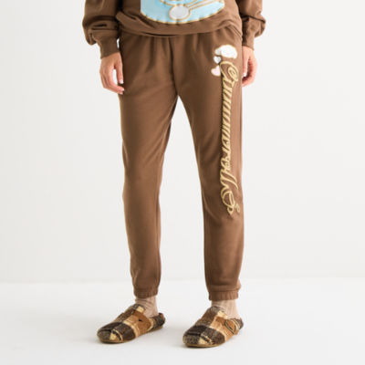 Cinnamoroll Jogger Womens Juniors Cinched High Rise Hello Kitty Fleece Jogger Pant