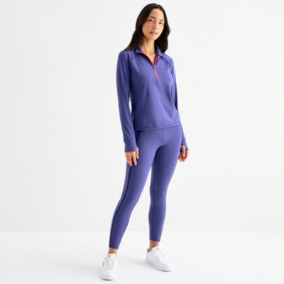 Xersion Everultra-Lite Womens Mock Neck Long Sleeve Quarter-Zip