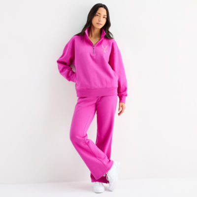 Xersion Womens Oversized Super Soft Fleece Half Zip Pullover Tall