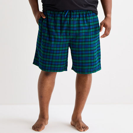 St. John's Bay Mens Flannel Big Pajama Shorts In Multi