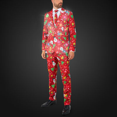 Suitmeister Light Up Christmas Mens 3-pc. Suit Set