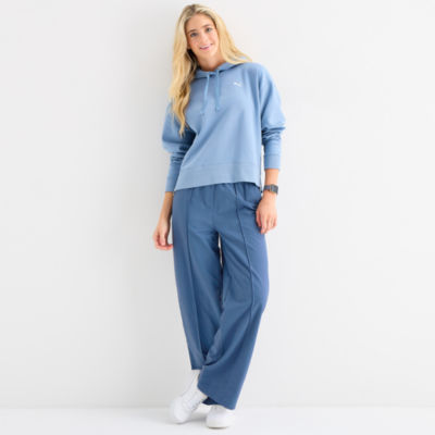 PUMA Womens Wide Leg Relaxed Fit Sweatpant