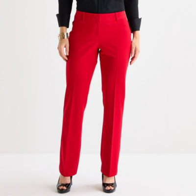 Liz Claiborne Audra Tailored Womens Straight Mid Rise Trouser