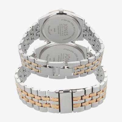 Jones N.Y. Unisex Adult Chronograph Two Tone Bracelet Watch M0022s