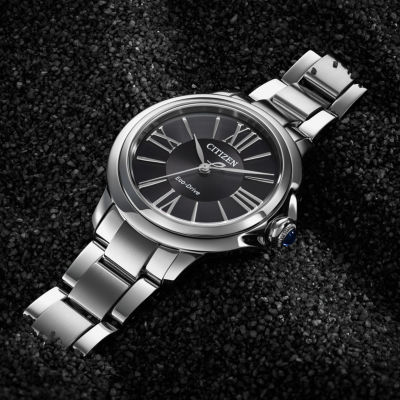 Citizen Cici Womens Silver Tone Stainless Steel Bracelet Watch Em1160-58e