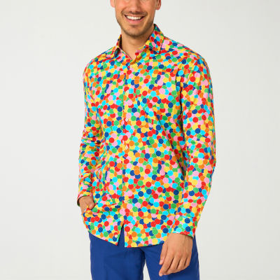 Opposuits Confetti Mens Long Sleeve Dress Shirt