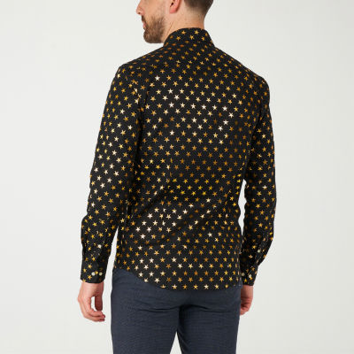 Opposuits Shiny Polka Dot Mens Long Sleeve Dress Shirt