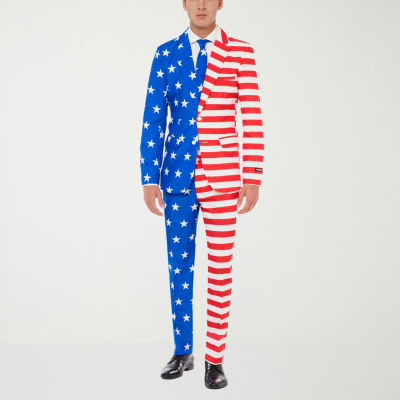 Suitmeister Usa Flag Mens 3-pc. Suit Set