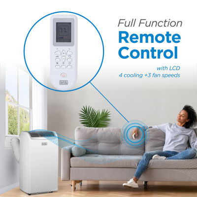 Black+Decker 14000 Btu Portable Air Conditioner With Remote Control White