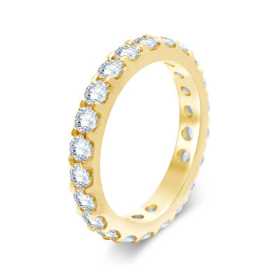 3 CT.T.W. Natural Diamond 14K Yellow Gold Eternity Band