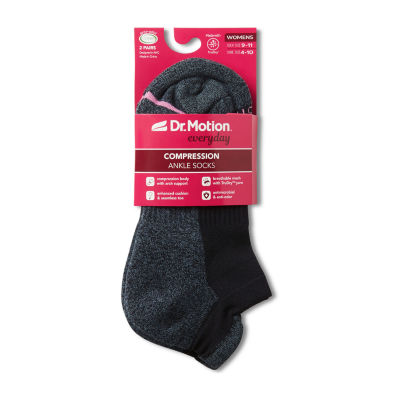 Dr.Motion 2 Pair Low Cut Socks Womens - JCPenney
